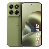Smartphone Motorola Moto g67 5G 128GB 12GB (4GB RAM + 8GB RAM Boost) camera 50MP Sony Lytia 600, tela 1.5K extreme Amoled 120hz, ultrarresistente - Verde Claro