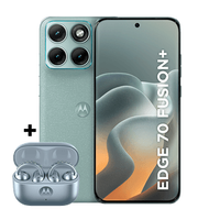 Kit smartphone motorola edge 70 fusion + e fone moto buds loop Swarovski Ice Melt 256B 24GB (12GB RAM + 12GB RAM Boost), camera 50MP Sony Lytia 710, Tela 1.5K extreme Amoled 144hz - Verde Claro