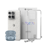 The Brilliant Collection Pack by Swarovski Kit smartphone motorola edge 70 swarovski e moto buds loop + capa protetora - Ice Melt