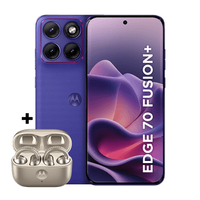 Kit smartphone motorola edge 70 fusion + e fone moto buds loop Swarovski Champagne 256B 24GB (12GB RAM + 12GB RAM Boost), camera 50MP Sony Lytia 710, Tela 1.5K extreme Amoled 144hz - Roxo