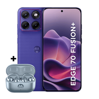 Kit smartphone motorola edge 70 fusion + e fone moto buds loop Swarovski Ice Melt 256B 24GB (12GB RAM + 12GB RAM Boost), camera 50MP Sony Lytia 710, Tela 1.5K extreme Amoled 144hz - Roxo