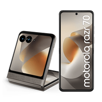 Smartphone Motorola Razr 70 5G 256GB 24GB (8GB RAM+16GB Ram Boost), tela interna 6.9" e externa 3.6", extreme AMOLED, câmera 50MP, IP48 - Cinza
