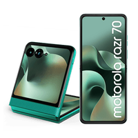 Smartphone Motorola Razr 70 5G 256GB 24GB (8GB RAM+16GB Ram Boost), tela interna 6.9" e externa 3.6", extreme AMOLED, câmera 50MP, IP48 - Verde