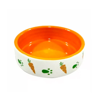 Comedouro Para Coelho Porcelana Laranja Mini The Pets Brasil - 50mL