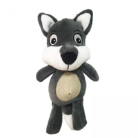 Brinquedo Pelúcia Raposa Cinza Para Cães The Pets Brasil