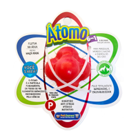 Brinquedo Para Cães Bola Maciça Átomo Vermelho Pet Games - Tam.P