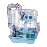 Gaiola Hamster American Pets Labirinto Safari Azul Tam. M