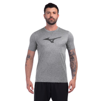 Camiseta de Corrida Mizuno Run Spark Mescla Masculina M Preto