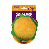 Brinquedo Cães Jambo Mordedor Pelúcia Food Hambúrguer