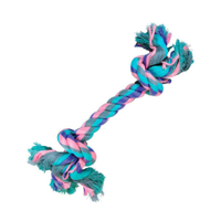 Brinquedo Cães Jambo Mordedor Corda Dental Bone Pastel Médio