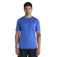 Camiseta de Corrida Mizuno Run Spark 2 Mescla Masculina M Azul