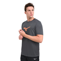 Camiseta de Treino Masculina Mizuno Run Spark P Cinza
