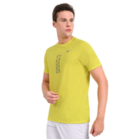 Camiseta de Corrida Masculina Mizuno Focus Stamp P Verde
