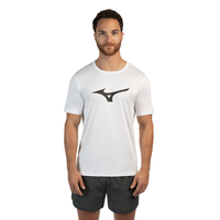 Camiseta de Corrida Masculina Mizuno Run Spark P Branco