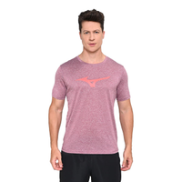 Camiseta de Corrida Mizuno Run Spark Mescla Masculina P Vermelho