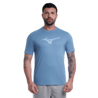 Camiseta Mizuno Basic Big Masculina EG Azul