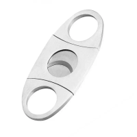 Metal Cigars Cutter Metal Classic GuillotineScissors Stainless Steel Double Blade Cigars Clippers Portable CutterGuillotine