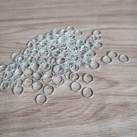 200Pcs 7x6mm Metal Split Rings Stainless Steel Keyrings for DIY Jewelry Crafting Keys Cards Anklets Open Rings for Jewelry Key