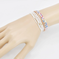 Bohemian Style Beaded Bracelet Dance Travel Photography Seven-Piece Set Y2K Millennium Fashion Jewelry Accessories