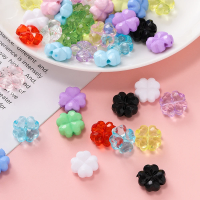 20pcs/lot New Candy Color Four Leaf Clover Acrylic Beads Loose Spacer For Jewelry Making DIY Charms Bracelet Necklace Accessorie