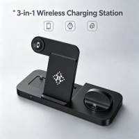 3 in 1 Wireless Charger Stand Fast Charging Station For iPhone 17 16 15 14 13 Pro Max For Apple Watch AirPods Samsung Daily Use