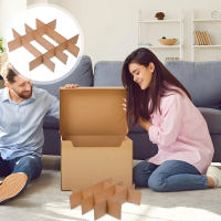 5Pcs Shipping Box Grid Divider Cardboard Packing for Glassware Moving Supplies Protection Boxes Boxes of Glass
