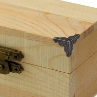 100Pcs Vintage Iron Box Corner Protectors Decorative Edge Guards for Wooden Jewelry Chests Furniture Cabinet Corners