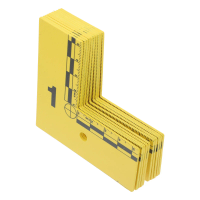 10Pcs Evidence Scale Markers Lshaped Ruler Printed on Tag Weatherresistant Highvisibility Numbered Police Evidence Label Cards