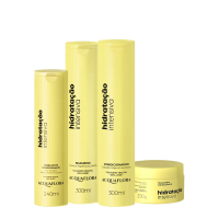 Kit Acquaflora Hidratação Intensiva Home Care Hidratante (4 Produtos)