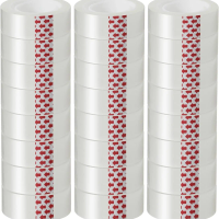 24 Rolls Clear Tape Refills, 3/4 x 800 Inches Glossy Tape Dispenser Refills for Office, School, Home, Gift Wrapping