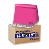 500 pcs 14.5x19 Inch Poly Mailers Shipping Envelopes Strong Adhesive Sealing Waterproof and Tear-resistant Postal Mailing Bags