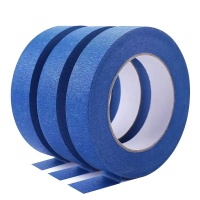 3pcs Blue Painter's Tape 30m, Widths 8/10/12/15/18/20/22/24/28/30mm, No Residue, Easy Removal Masking Tape for Painting & DIY