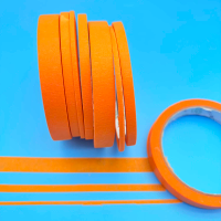 3Size Orange Masking Tape Labeling Adhesive Painters Tape for Arts Crafts Wall Painting DIY Scrapbooking Crafts