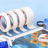 1pc 50M Masking Tape White 10mm Single Side Tape Adhesive Crepe Paper for Oil Painting Sketch Drawing Supplies Car Paintin