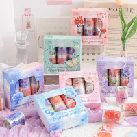6Roll/pack Butterfly Floral Theme Tape for DIY Handbook Journal Phone Case Glass Mug Decoration A gift for a friend