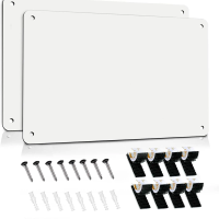 2Pack Magnetic Board 17.5" x 11.4" for Wall, Fridge, Cabinet - Display Notes, Photos, Letters