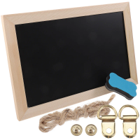 1Set Sturdy Wall Cork Board with Blackboard Reverse Side Push Pin Bulletin Board for Messages Pictures Memos Calendars Menus
