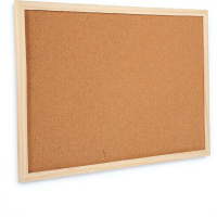1Set Exquisite Wood Trim Cork Bulletin Board for Office Home Wall Mount Display Message Photo Memo Calendar Reminder Notice