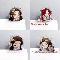 Anime Tian Guan Ci Fu Cartoon PP Clips Heavenly Official Bless Hua Cheng Xie Lian Cute Acrylic File Note Clip Student Stationery