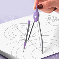 Geometry Set For Students School Protractor And Compass Math Set Drafting Tools Stationery With Storage Box For Kids Teens Girls