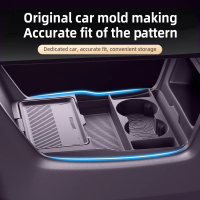 2026 For Oshan A06 Center Console Below Storage Box Central Control Organizer Mat Car Interior Silicone