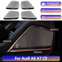 RGB color streamer Plug and play For AUDI A6 A7 C8 2019 - 2023 Car Door Horn Trim Panel BO Type Decorative Lamp Interior