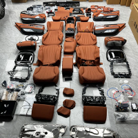 New Design W221 Upgrade to W223 Interior Kit Modification Interior Modification of Center Console Seat Leather Cover