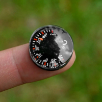 Mini Car Thermometer Battery-free Dashboard Thermometer High Accuracy Car Interior Mechanical Thermometer Measurement Tool