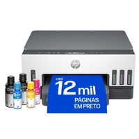 Impressora Multifuncional HP Smart Tank 724 Colorida USB Wi-Fi Bluetooth Duplex Automático Bivolt