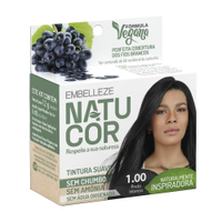 Tintura Natucor em Pó Pequena 1.00 Preto Intenso