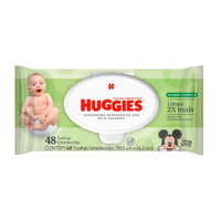 Toalhas Umedecidas Huggies Max Clean - Pacote com 48 Toalhas
