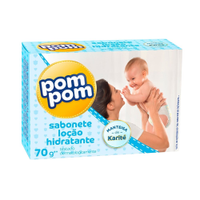 Sabonete Pom-Pom Hidratante 70g Embalagem com 12 Unidades