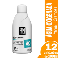 Água Oxigenada Cremosa Yamá 30 Volumes 100ml - Embalagem com 12 unidades