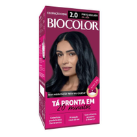 Tinta de Cabelo Biocolor Creme Mini Kit 2.0 Preto Azulado Incrível